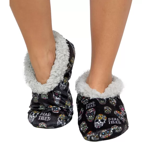 Lazy One Fuzzy Feet Slippers for Women Cute FleeceLined House Slippers Cute Slipper SocksDead Tired Fuzzy Feet