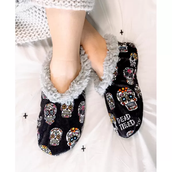 Lazy One Fuzzy Feet Slippers for Women Cute FleeceLined House Slippers Cute Slipper SocksDead Tired Fuzzy Feet