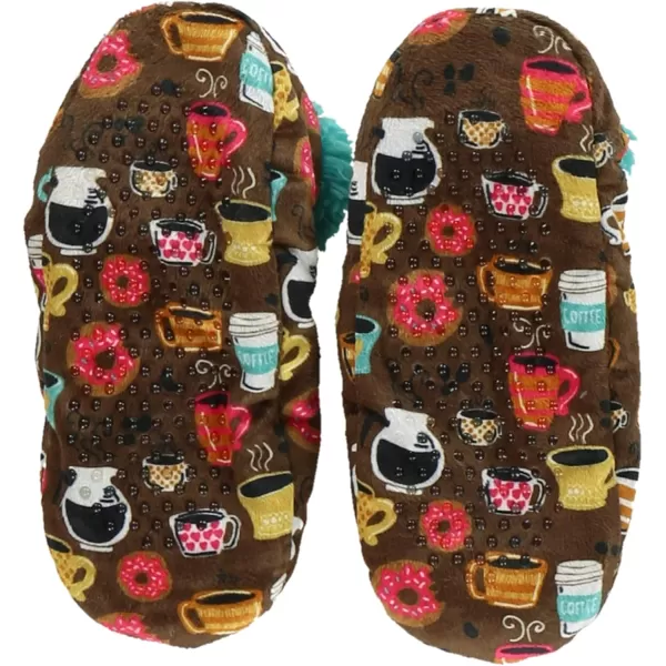 Lazy One Fuzzy Feet Slippers for Women Cute FleeceLined House Slippers Cute Slipper SocksLatte Sleep Fuzzy Feey