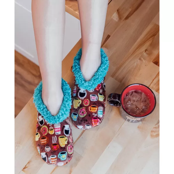 Lazy One Fuzzy Feet Slippers for Women Cute FleeceLined House Slippers Cute Slipper SocksLatte Sleep Fuzzy Feey
