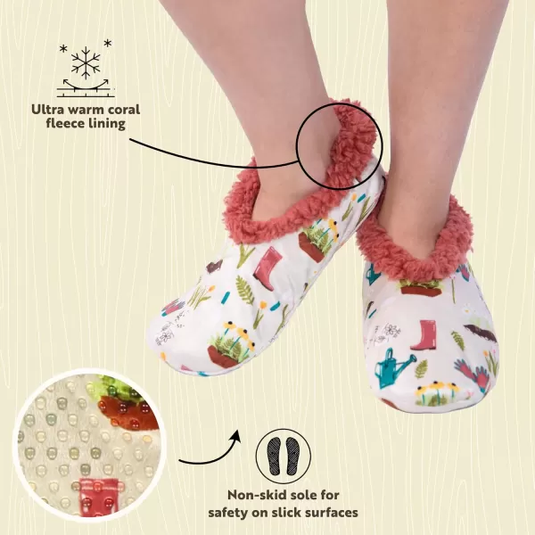 Lazy One Fuzzy Feet Slippers for Women Cute FleeceLined House Slippers Cute Slipper SocksLove My Bed Fuzzy Feet