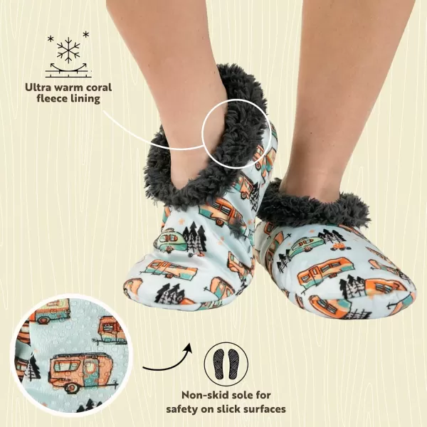 Lazy One Fuzzy Feet Slippers for Women Cute FleeceLined House Slippers Cute Slipper SocksRolltel Fuzzy Feet