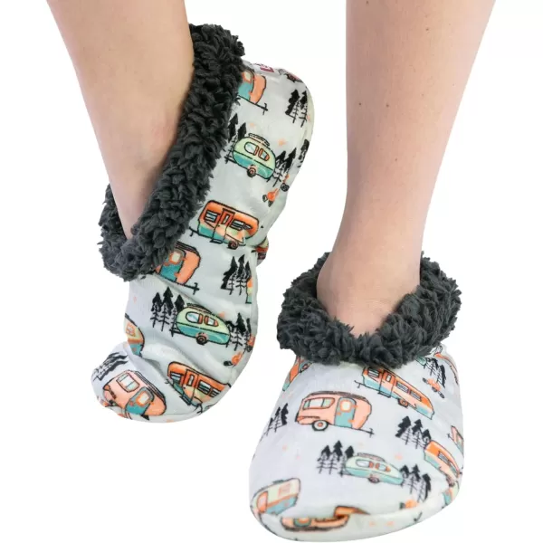 Lazy One Fuzzy Feet Slippers for Women Cute FleeceLined House Slippers Cute Slipper SocksRolltel Fuzzy Feet