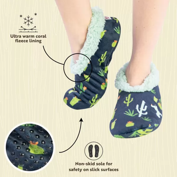 Lazy One Fuzzy Feet Slippers for Women Cute FleeceLined House Slippers Cute Slipper SocksStuck in Bed Fuzzy Feet