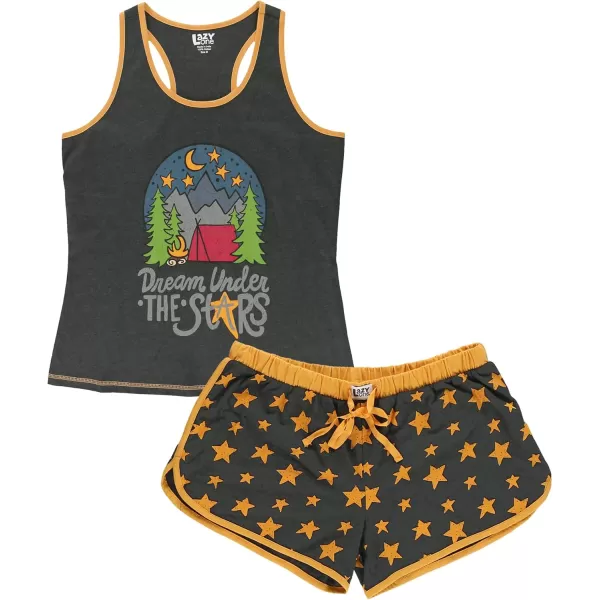 Lazy One Matching Pajamas for Women Cute Pajama Shorts and Tank Top Set Summer PajamasDream Under the Stars