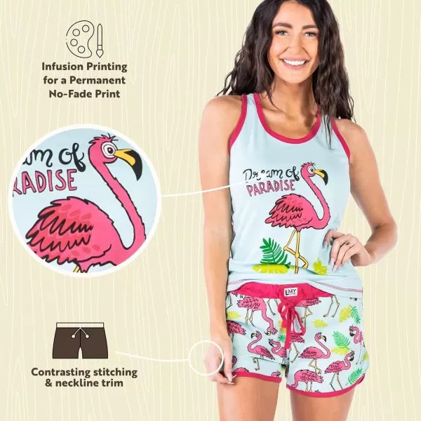 Lazy One Matching Pajamas for Women Cute Pajama Shorts and Tank Top Set Summer PajamasOn My Last Leg