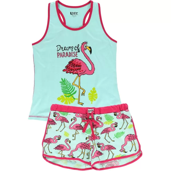 Lazy One Matching Pajamas for Women Cute Pajama Shorts and Tank Top Set Summer PajamasOn My Last Leg