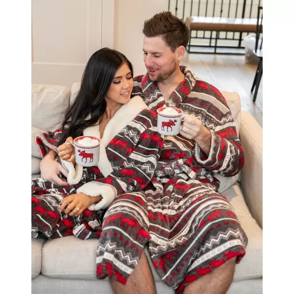 Lazy One UltraCozy Bathrobes for WomenCabin Moose Bathrobe