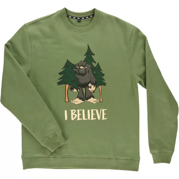 Lazy One Unisex Sweatshirt for Men and Women Novelty Crewneck Sweater Comfortable OuterwearBigfoot I Believe