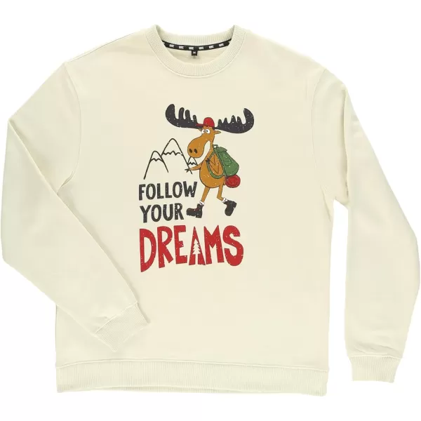 Lazy One Unisex Sweatshirt for Men and Women Novelty Crewneck Sweater Comfortable OuterwearFollow Your Dreams