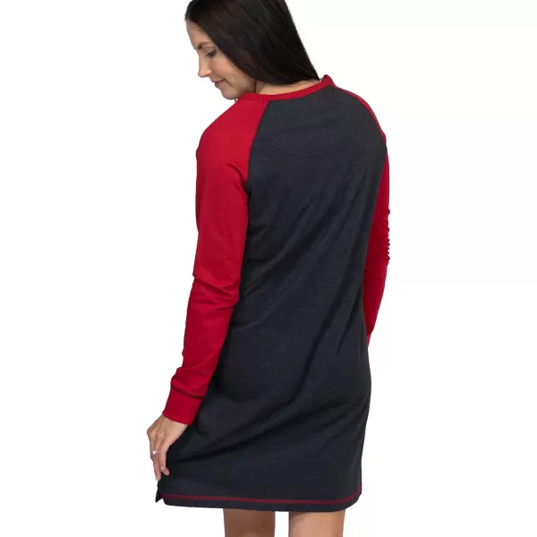 Lazy One VNeck Nightshirts for Women Animal Designs Llama Holiday Christmas FaLallama SM