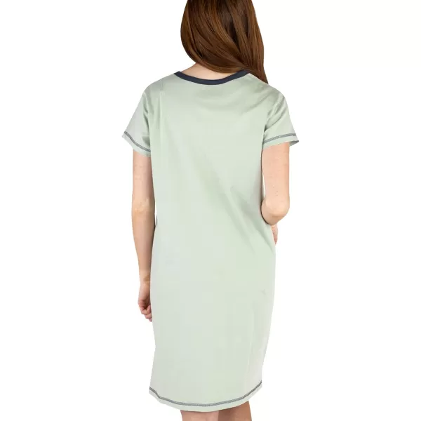 Lazy One Womens Nightgown Funny VNeck Sleep Shirt for Women Bear ampamp Moose Pajama ShirtsAlaska Nightshirt