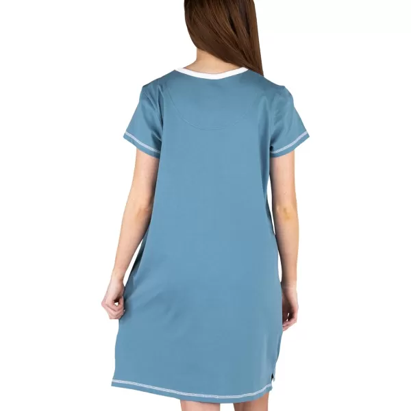 Lazy One Womens Nightgown Funny VNeck Sleep Shirt for Women Bear ampamp Moose Pajama ShirtsGreat Outsnores Nightshirt