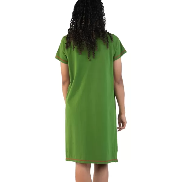 Lazy One Womens Nightgown Funny VNeck Sleep Shirt for Women Bear ampamp Moose Pajama ShirtsLights Out Nightshirt