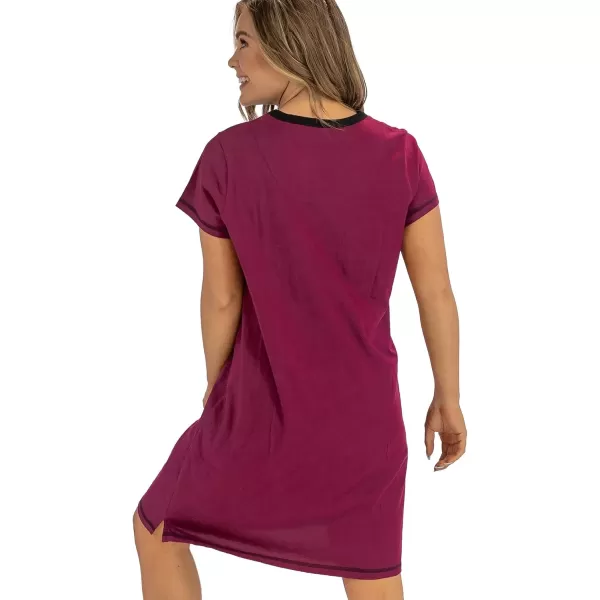 Lazy One Womens Nightgown Funny VNeck Sleep Shirt for Women Novelty Pajama ShirtMane Attaction Nightshirt