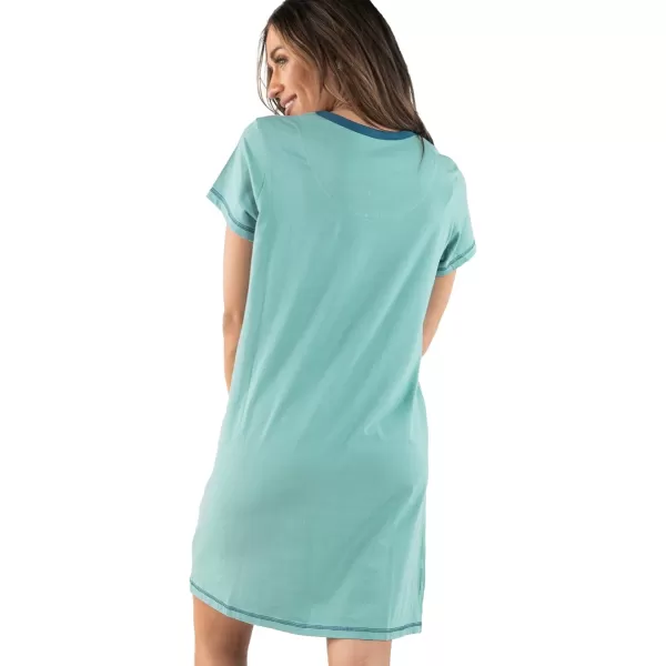 Lazy One Womens Nightgown Funny VNeck Sleep Shirt for Women Novelty Pajama ShirtsBooked Tonight Nightshirt