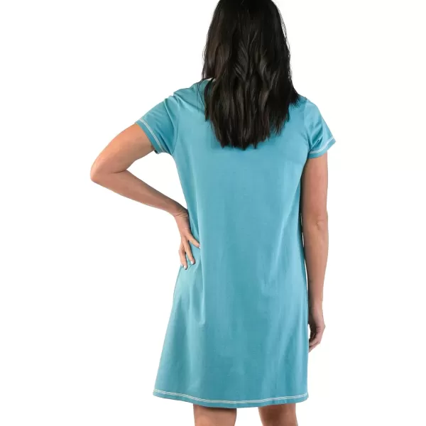Lazy One Womens Nightgown Funny VNeck Sleep Shirt for Women Novelty Pajama ShirtsNo Wake Zone Nightshirt