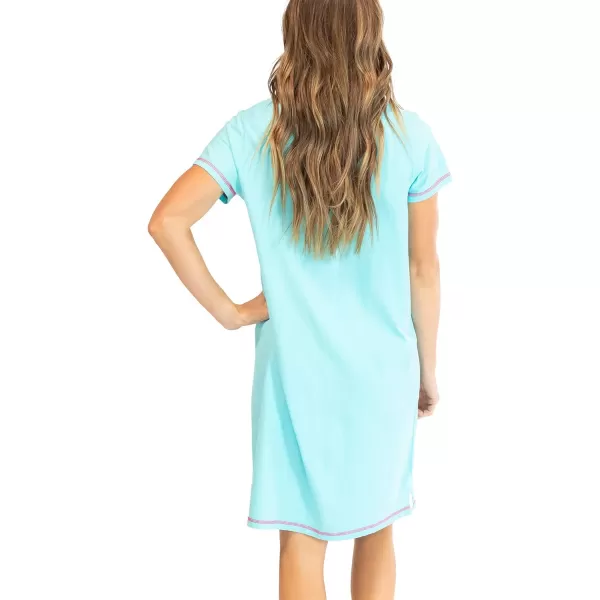 Lazy One Womens Nightgown Funny VNeck Sleep Shirt for Women Novelty Pajama ShirtsOn My Last Leg Flamingo Nightshirt