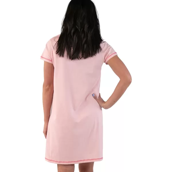 Lazy One Womens Nightgown Funny VNeck Sleep Shirt for Women Novelty Pajama ShirtsPerk Up Nightshirt