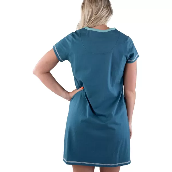 Lazy One Womens Nightgown Funny VNeck Sleep Shirt for Women Novelty Pajama ShirtsSew Tired Nightshirt