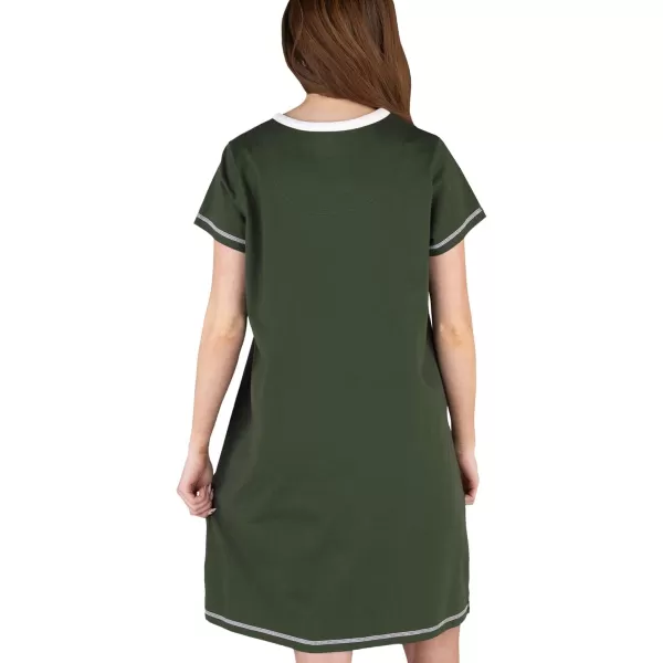 Lazy One Womens Nightgown Funny VNeck Sleep Shirt for Women Novelty Pajama ShirtsTime Machine Nightshirt