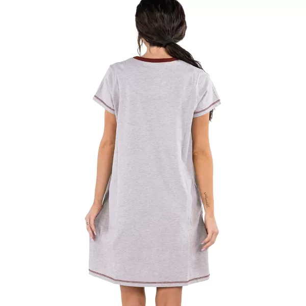 Lazy One Womens Nightgown Funny VNeck Sleep Shirt for Women Novelty Pajama ShirtsWining Down Nightshirt