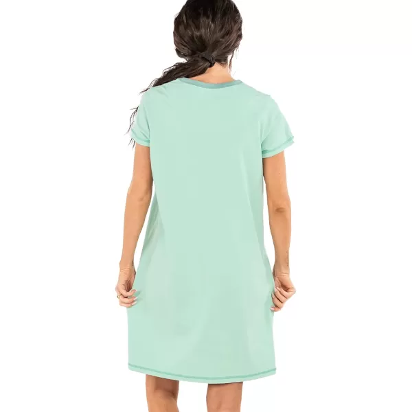 Lazy One Womens Nightgown Funny VNeck Sleep Shirt for Women Novelty Pajama TeesDog Mom Nightshirt