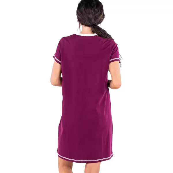 Lazy One Womens Nightgown Funny VNeck Sleep Shirt for Women Novelty Pajama TeesFree Spirit Nightshirt