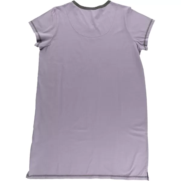 Lazy One Womens Nightgown Funny VNeck Sleep Shirt for Women Novelty Pajama TeesHowl of Night Purple Nightshirt