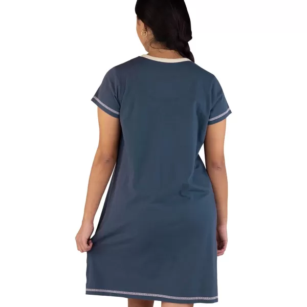 Lazy One Womens Nightgown Funny VNeck Sleep Shirt for Women Novelty Pajama TeesRuff Night Nightshirt