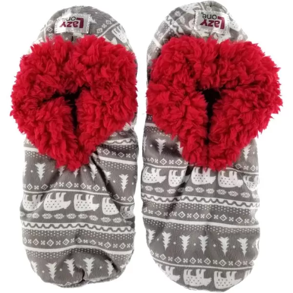 Lazy One Fuzzy Feet Slipper Socks for Women Cute FleeceLined House Slippers NonSkid Slipper SocksNordic Bear Fuzzy Feet
