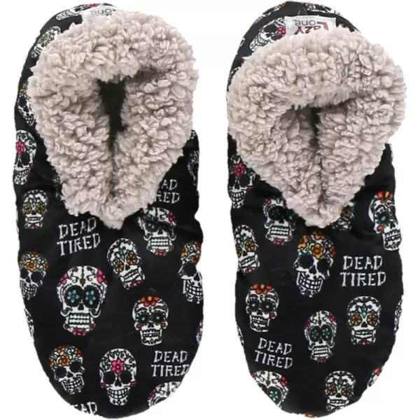 Lazy One Fuzzy Feet Slippers for Women Cute FleeceLined House Slippers Cute Slipper SocksDead Tired Fuzzy Feet