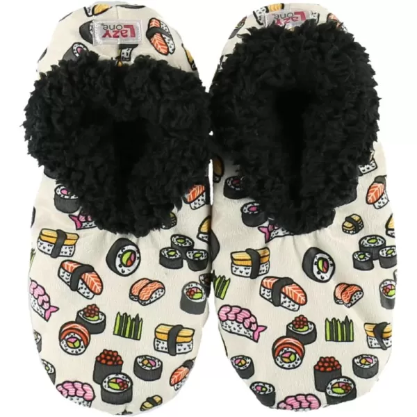 Lazy One Fuzzy Feet Slippers for Women Cute FleeceLined House Slippers Cute Slipper SocksSushi Fuzzy Feet