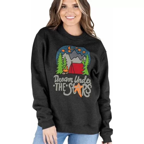 Lazy One Unisex Sweatshirt for Men and Women Novelty Crewneck Sweater Comfortable OuterwearDream Under Stars