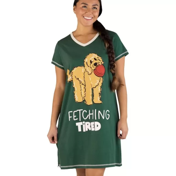 Dark Green Fetching Tired Nightshirt