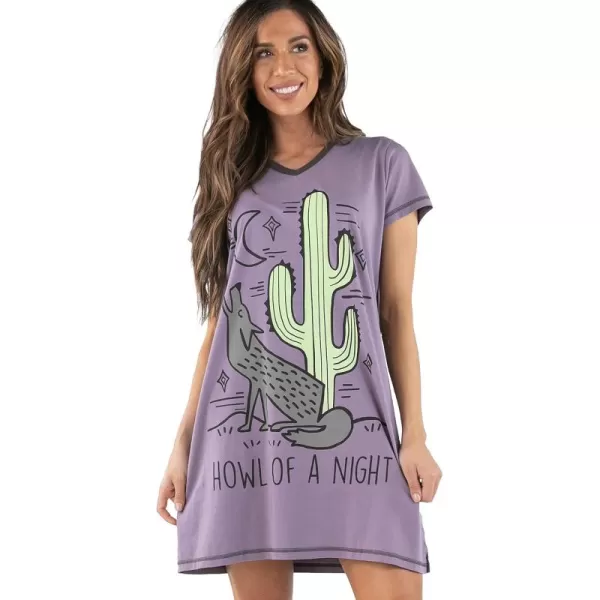 Howl of Night Purple Nightshirt