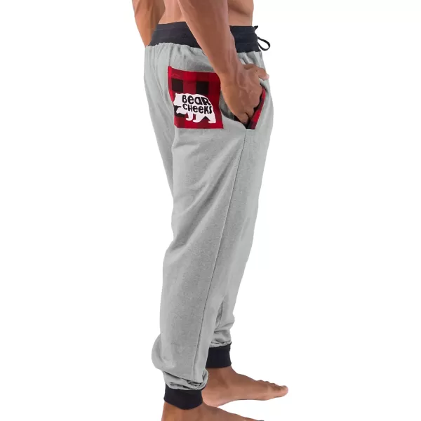 Lazy One Mens Jogger Sweatpants Cozy Warm PocketsBear Cheeks Mens Jogger