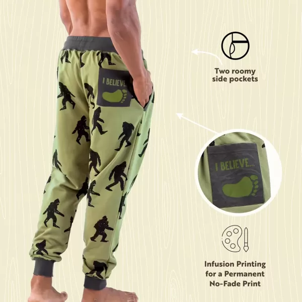 Lazy One Mens Jogger Sweatpants Cozy Warm PocketsBigfoot Mens Jogger