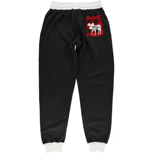 Lazy One Mens Jogger Sweatpants Cozy Warm PocketsMoose Caboose Mens Jogger