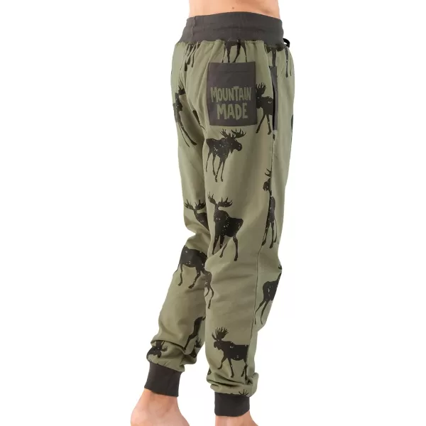 Lazy One Mens Jogger Sweatpants Cozy Warm PocketsMountain Made Mens Jogger