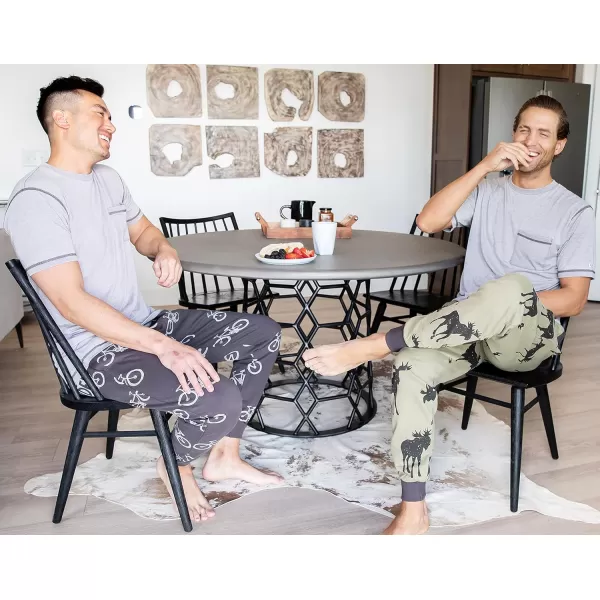 Lazy One Mens Jogger Sweatpants Cozy Warm PocketsMountain Made Mens Jogger