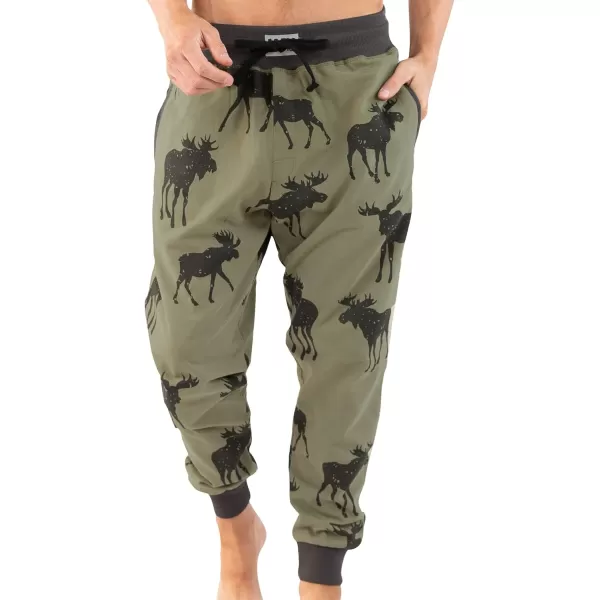 Lazy One Mens Jogger Sweatpants Cozy Warm PocketsMountain Made Mens Jogger