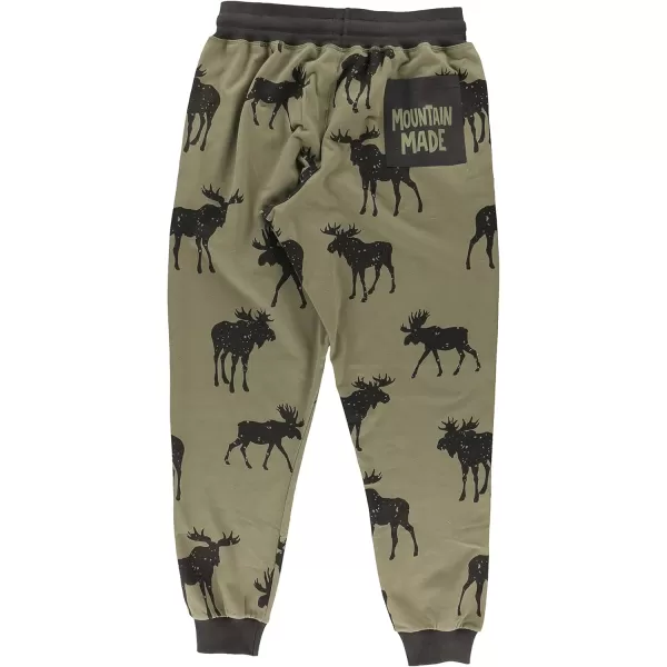 Lazy One Mens Jogger Sweatpants Cozy Warm PocketsMountain Made Mens Jogger