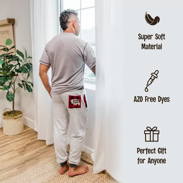 Lazy One Mens Jogger Sweatpants Cozy Warm PocketsNature Calls Mens Jogger