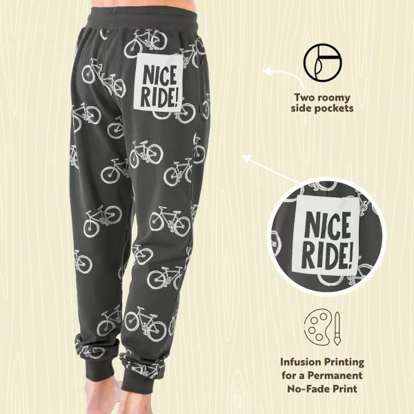 Lazy One Mens Jogger Sweatpants Cozy Warm PocketsNice Ride Mens Jogger