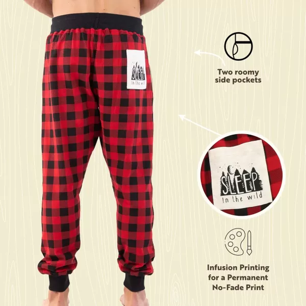 Lazy One Mens Jogger Sweatpants Cozy Warm PocketsSleep Wild Mens Jogger