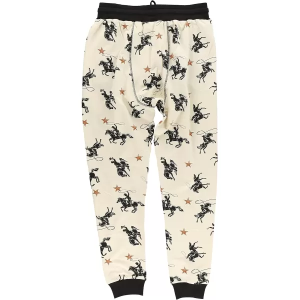Lazy One Pajama Pants for Men Cotton Long Johns for MenCowboy Long John