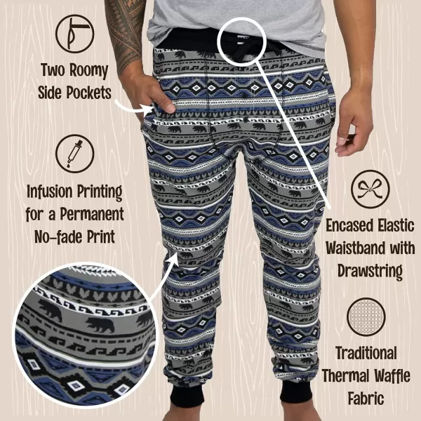 Lazy One Pajama Pants for Men Cotton Long Johns for MenDead Tired Long John