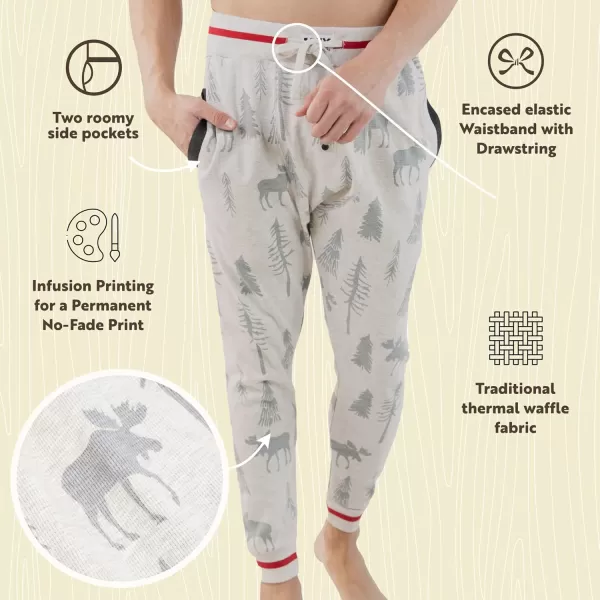Lazy One Pajama Pants for Men Cotton Long Johns for MenTake a Hike Long John