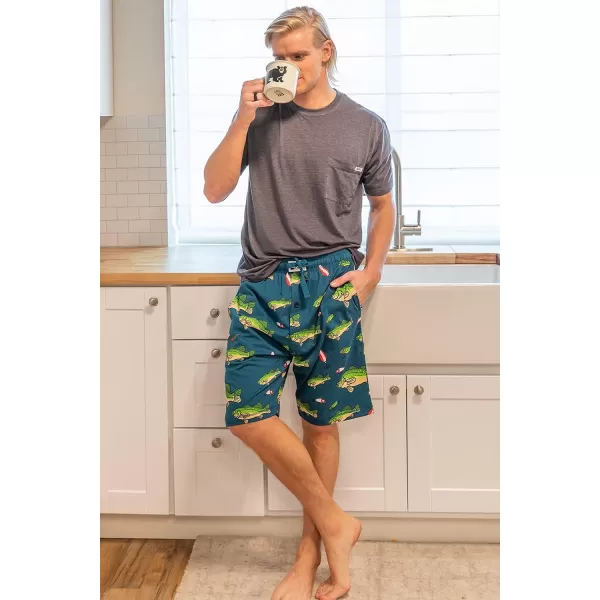 Lazy One Pajama Shorts for Men Mens Pajama Bottoms SleepwearBass